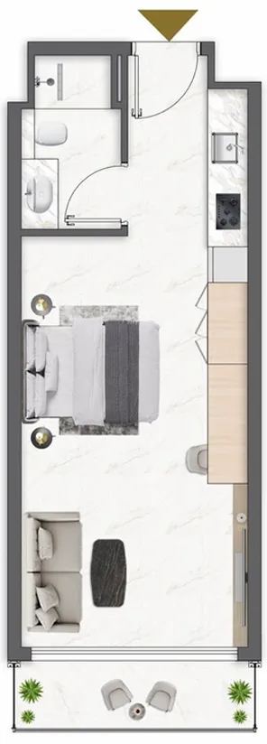 Floor plan — Studio