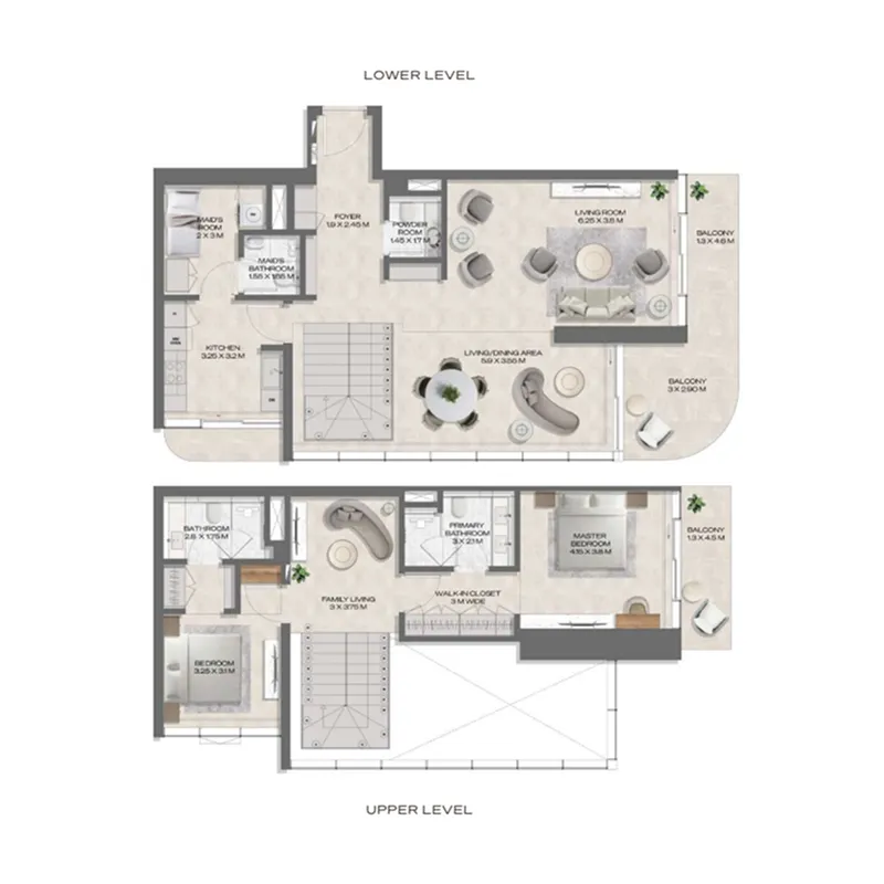 Floor plan — 2 BR