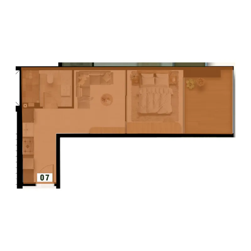 Floor plan — Studio