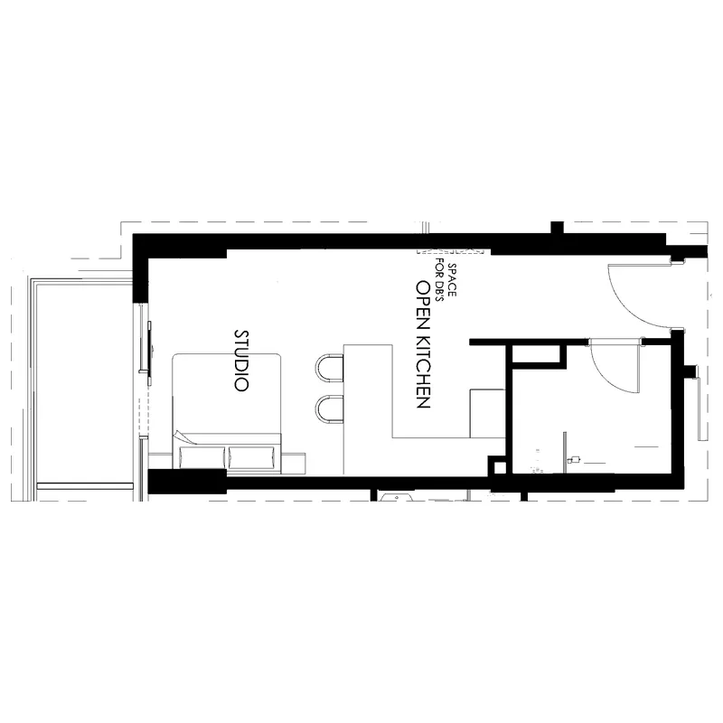 Floor plan — Studio