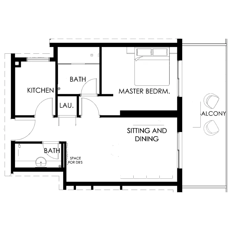 Floor plan — 1 BR