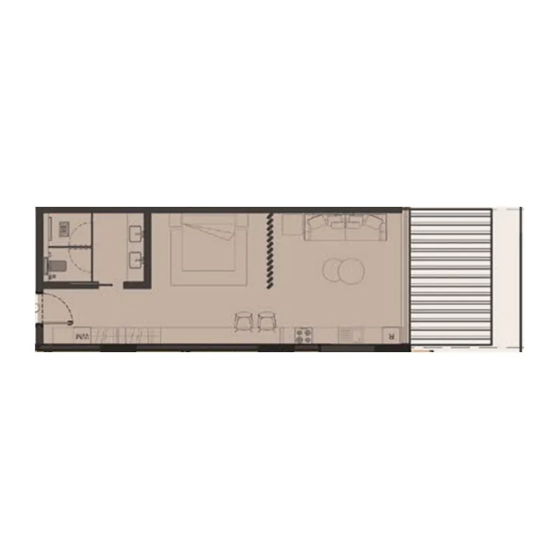 Floor plan — Studio