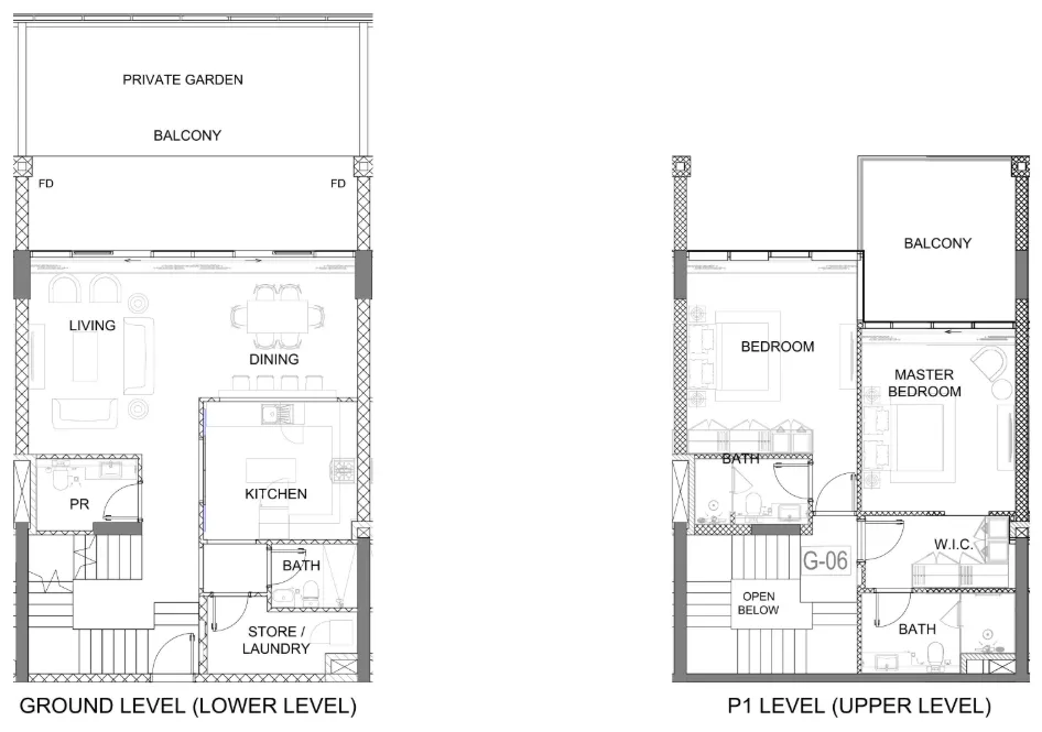 Floor plan — 2 BR