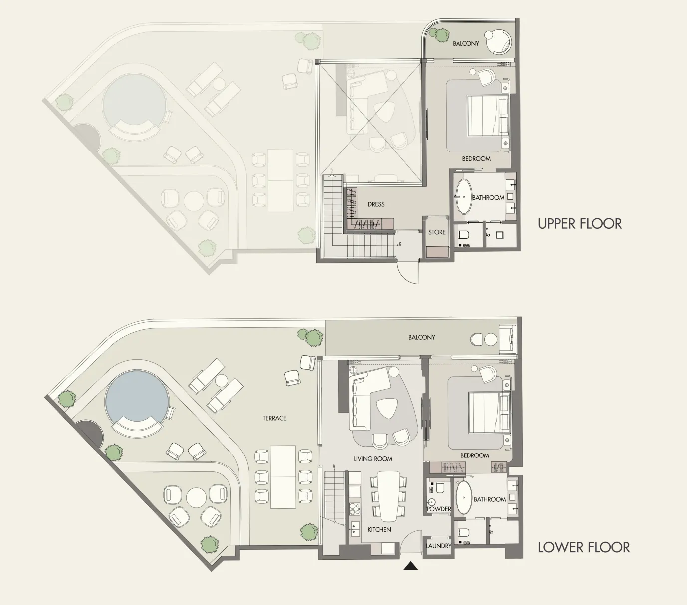 Floor plan — 2 BR