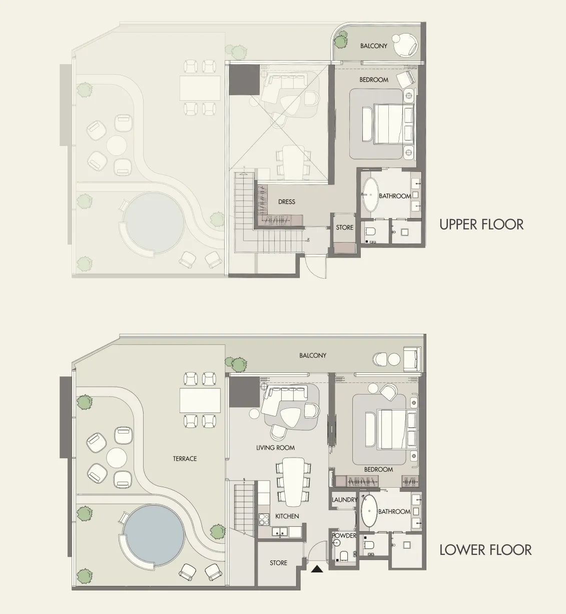 Floor plan — 2 BR
