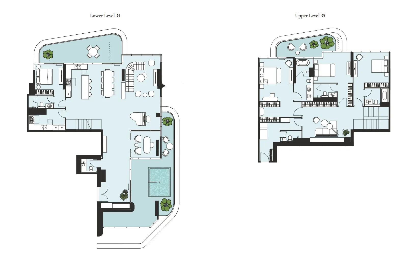 Floor plan — 4 BR