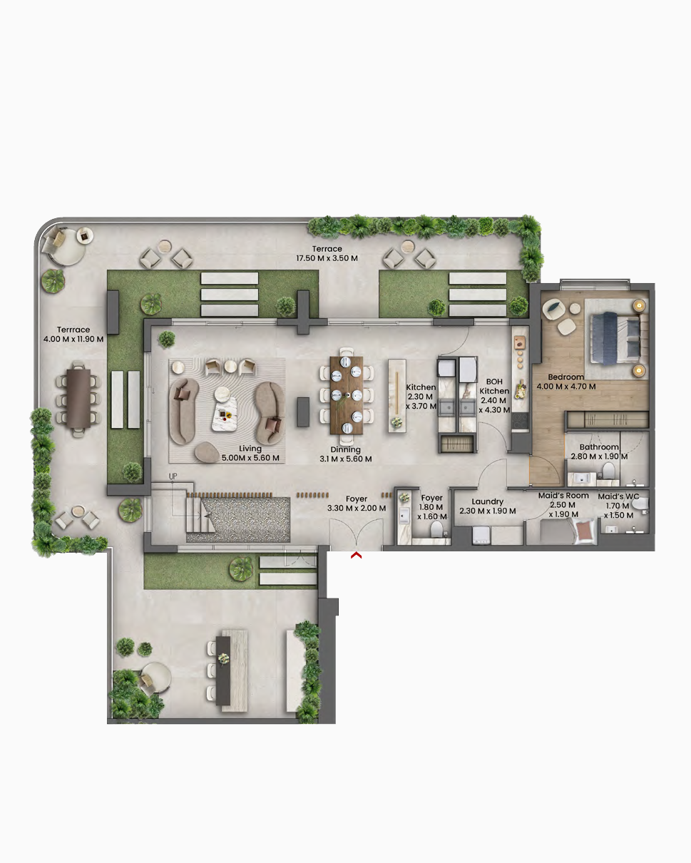 Floor plan — 4 BR