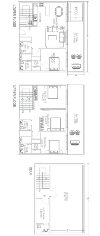 Floor plan — 4 BR