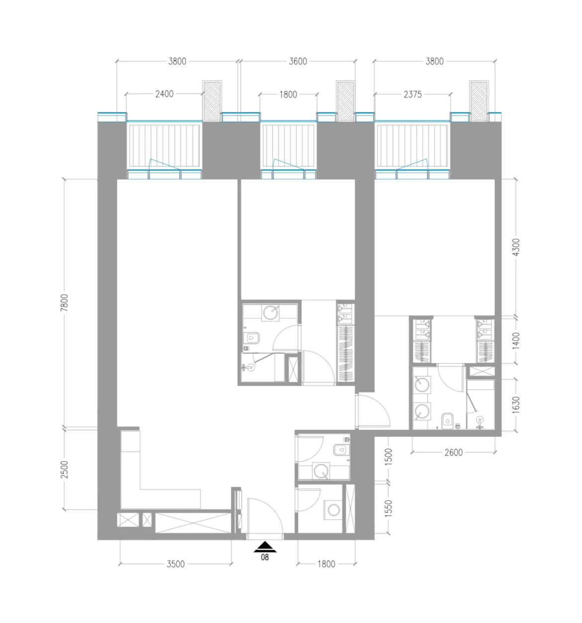 Floor plan — 2 BR
