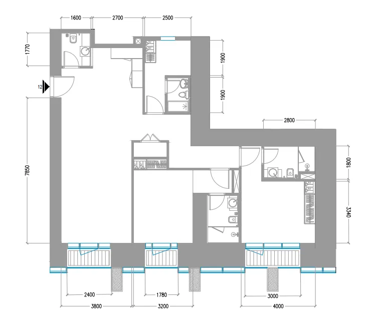 Floor plan — 2 BR