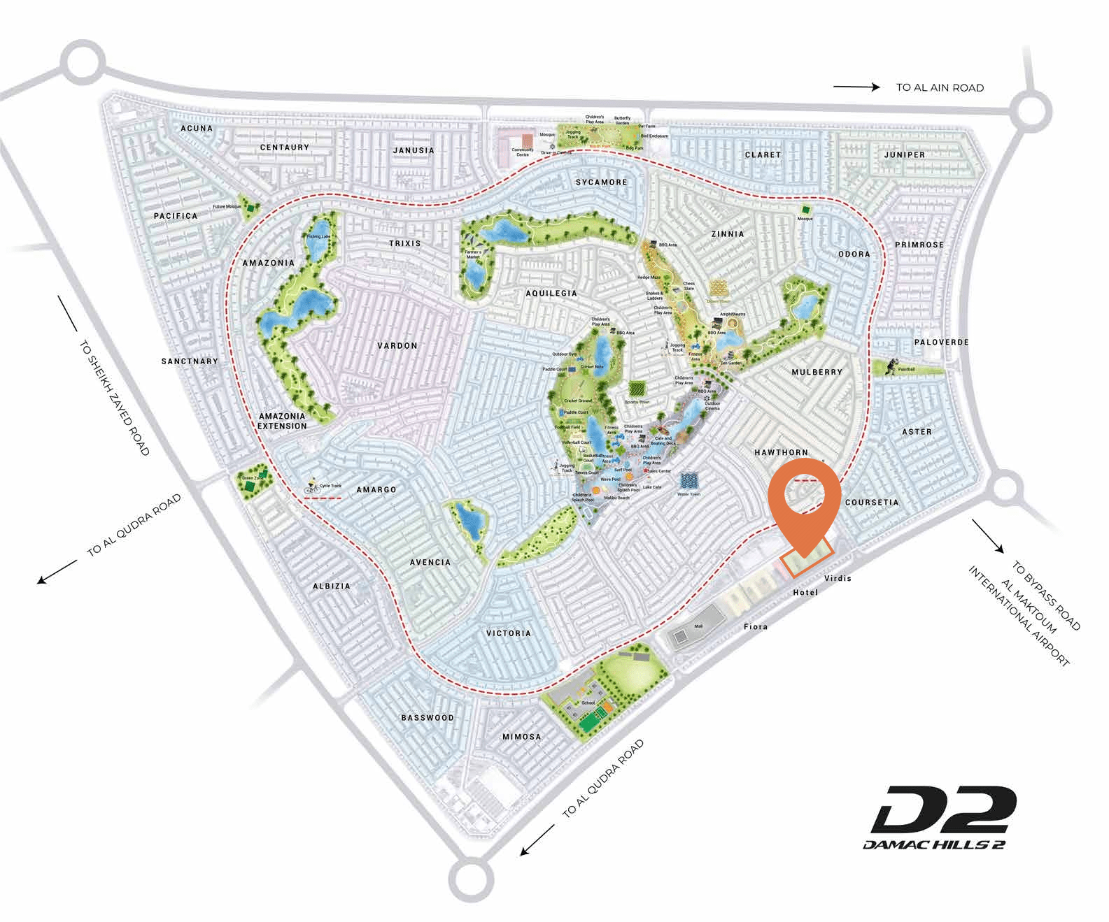Masterplan — Damac Hills 2 - Virdis