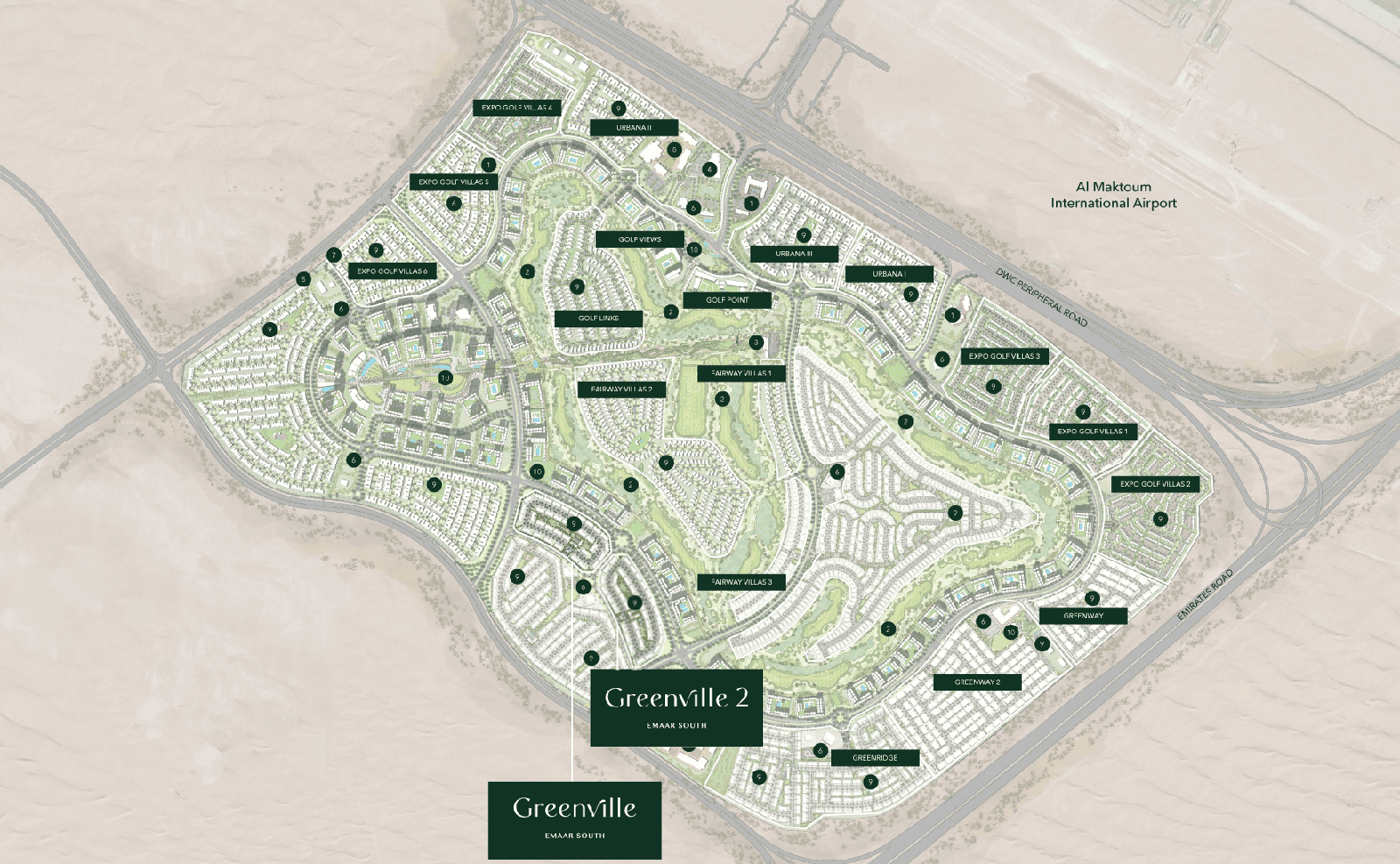 Masterplan — Greenville 1 and 2 Phases