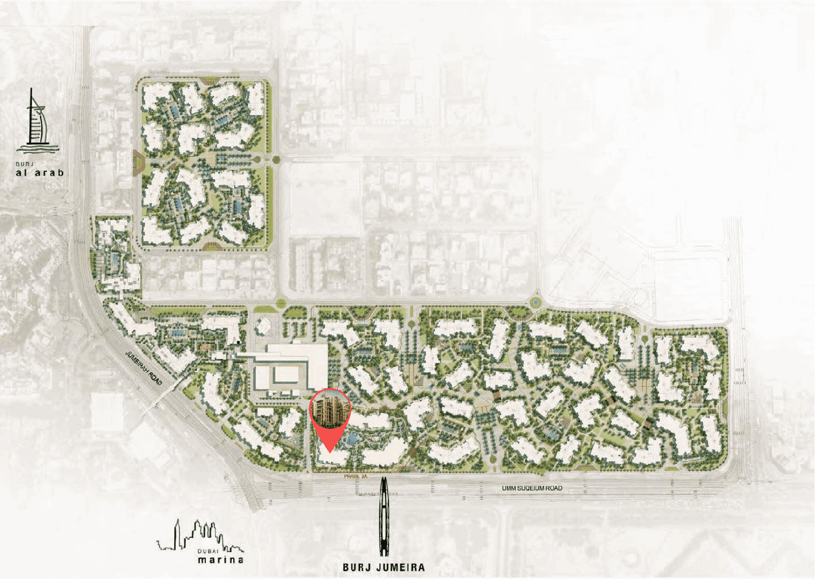 Masterplan — Asayel Apartments at MJL