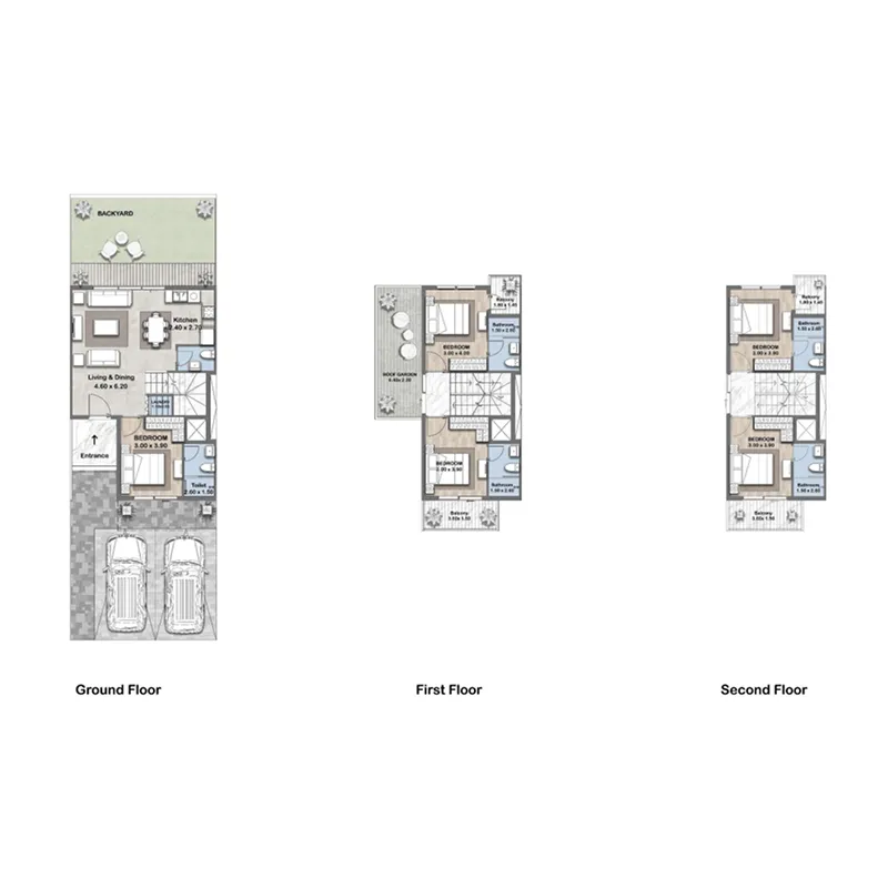 Floor plan — 5 BR