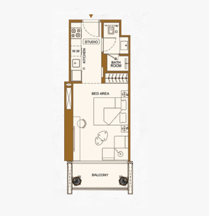 Floor plan — Studio