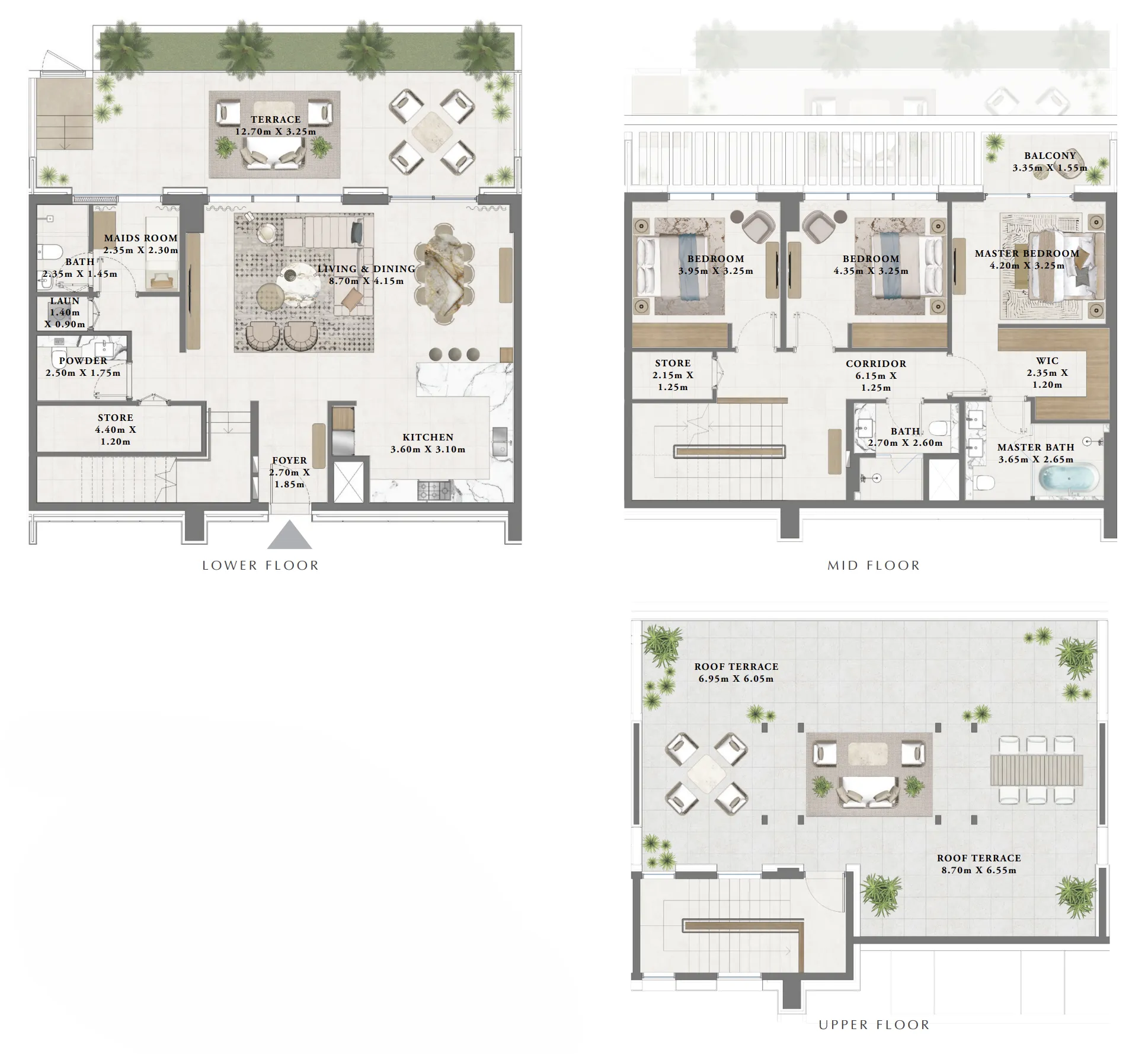 Floor plan — 3 BR