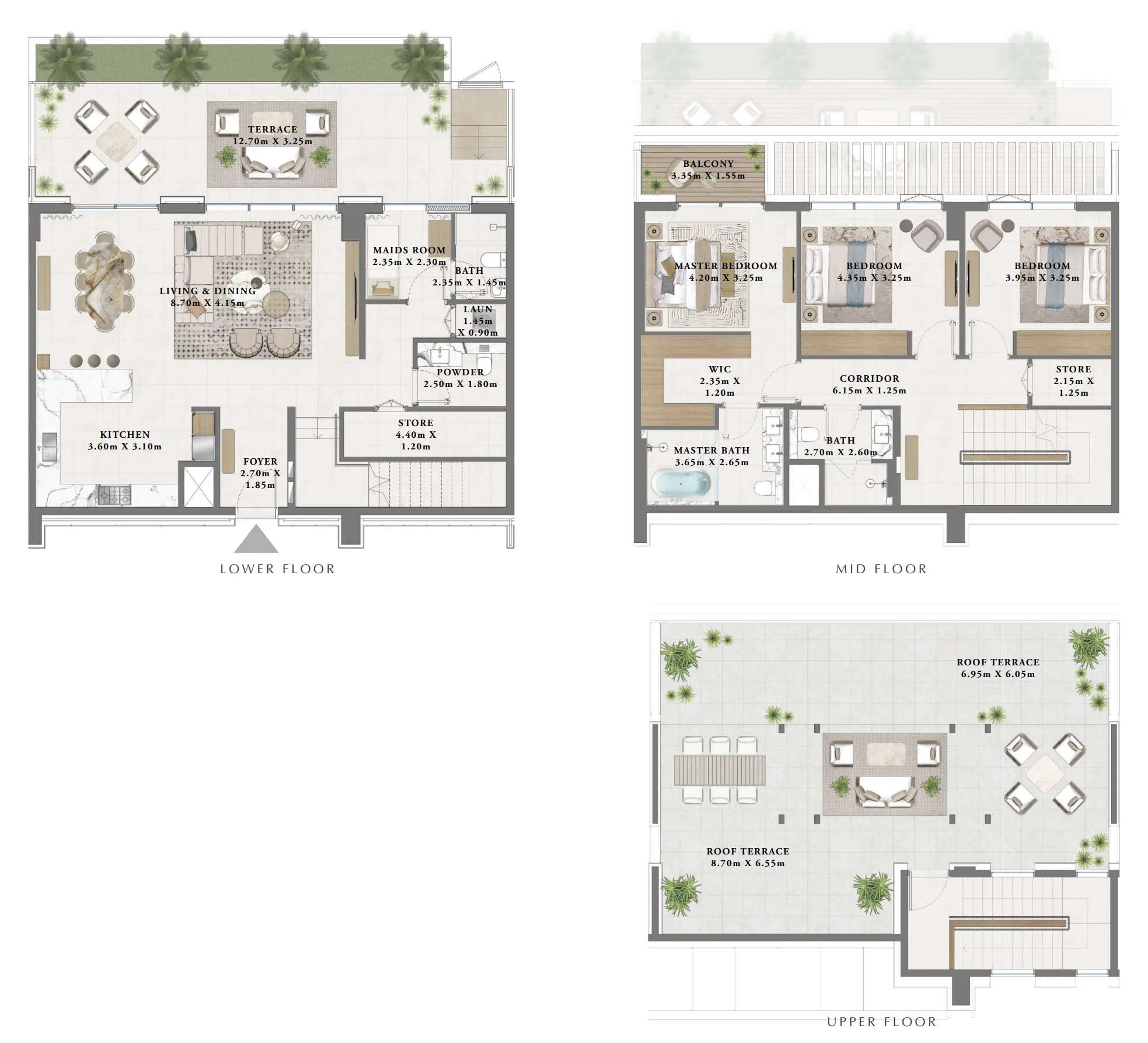 Floor plan — 3 BR