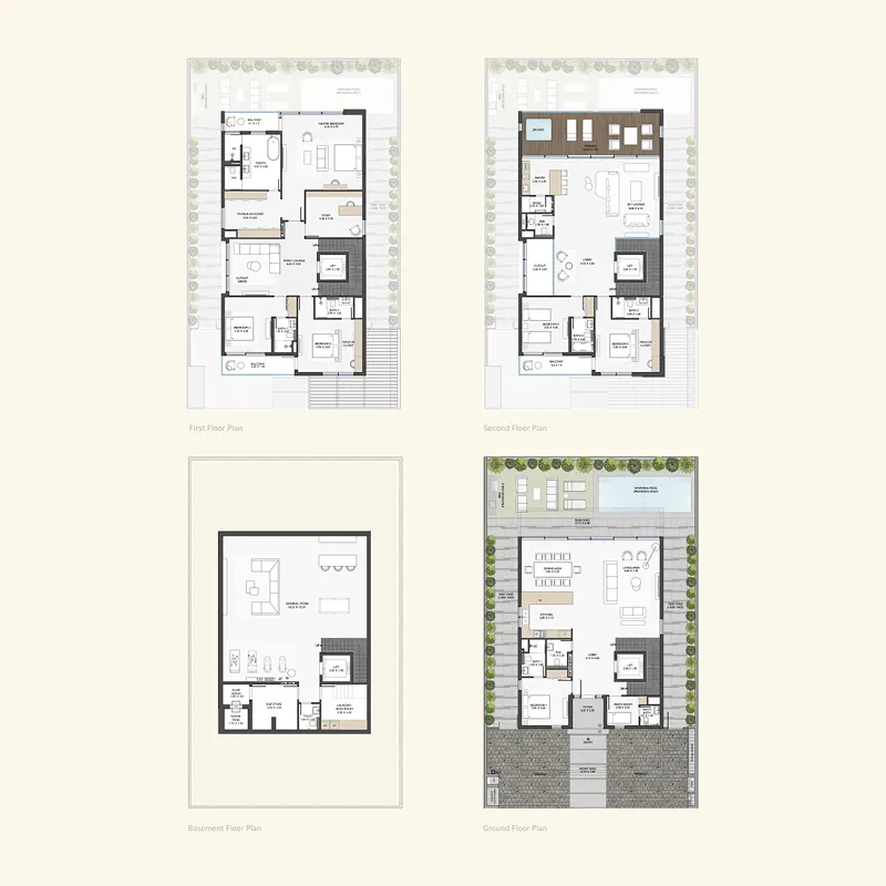 Floor plan — 6 BR