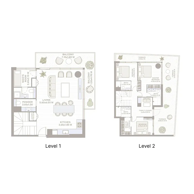 Floor plan — 3 BR
