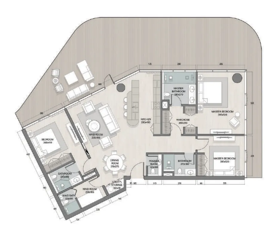 Floor plan — 3.5 BR
