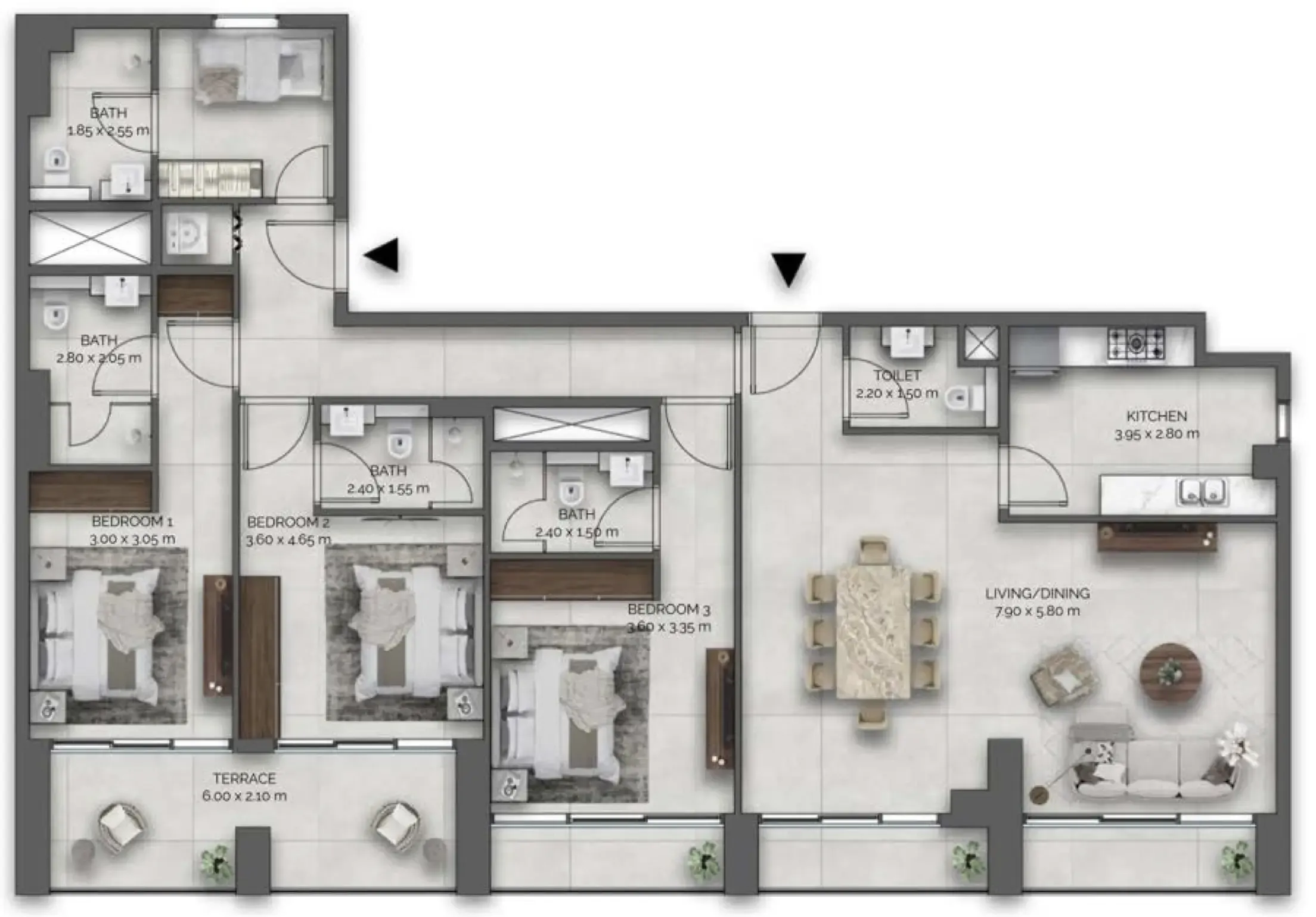 Floor plan — 3.5 BR