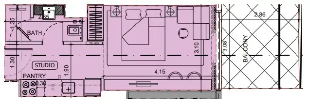 Floor plan — Studio