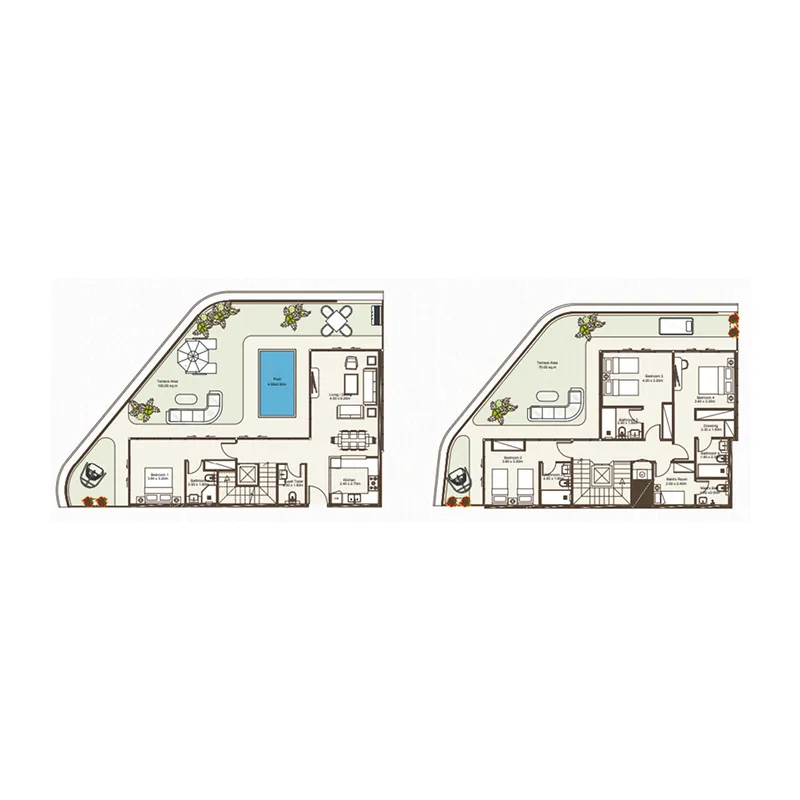 Floor plan — 4 BR