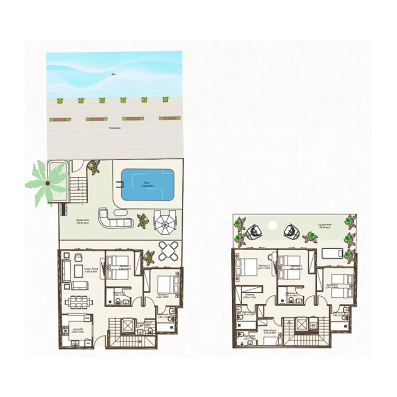 Floor plan — 5 BR