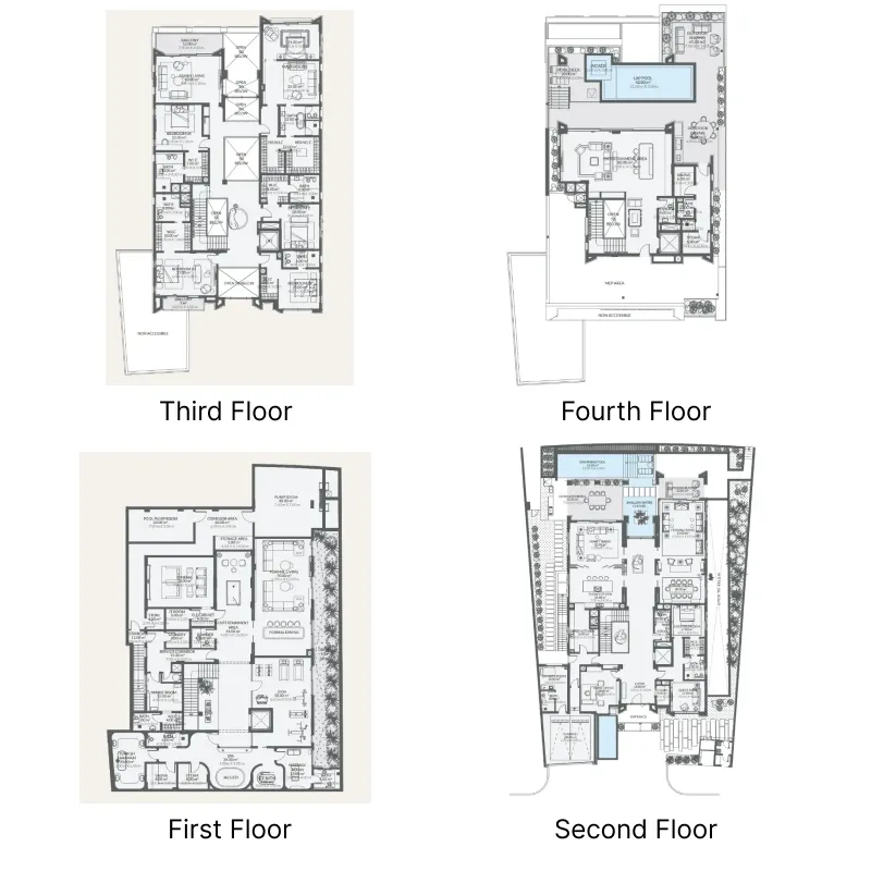 Floor plan — 6 BR