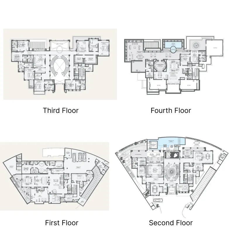 Floor plan — 8 BR
