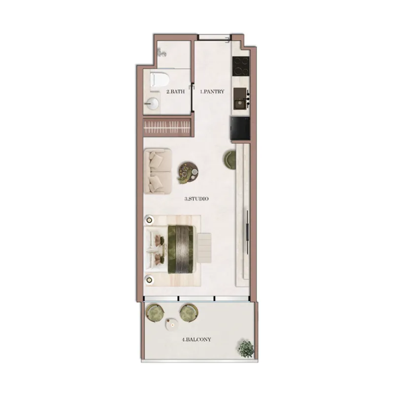 Floor plan — Studio