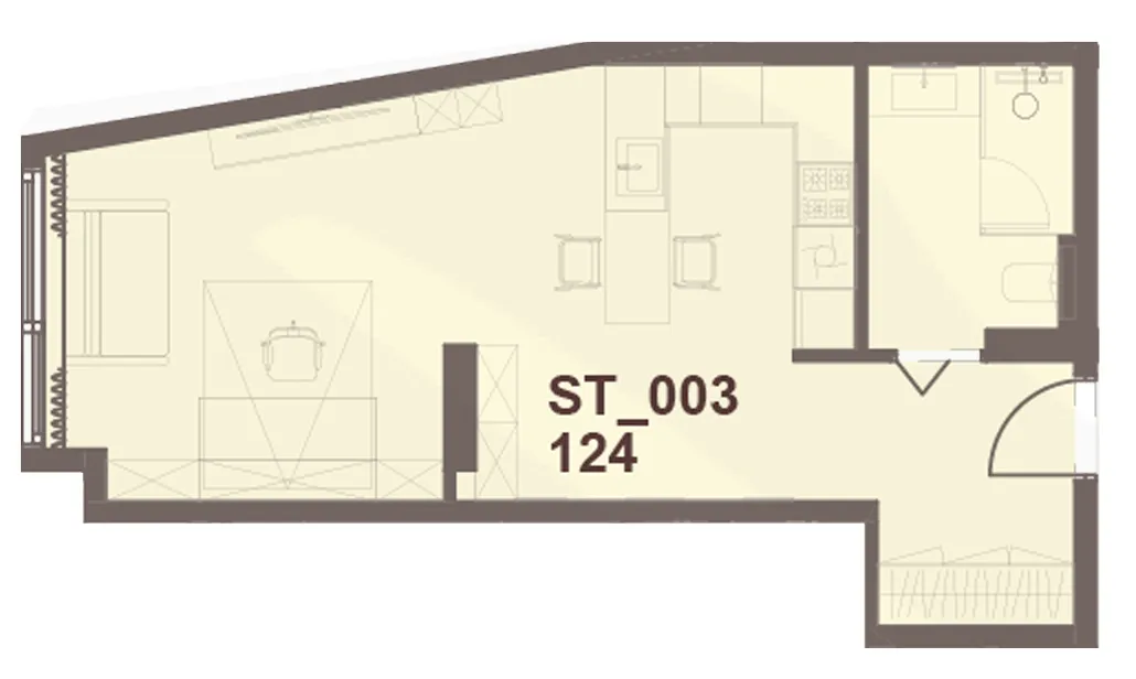 Floor plan — Studio