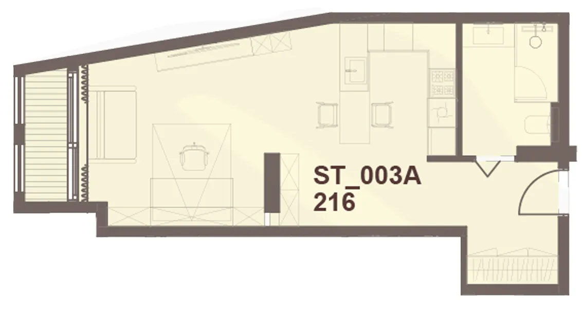 Floor plan — Studio