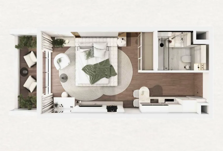 Floor plan — Studio