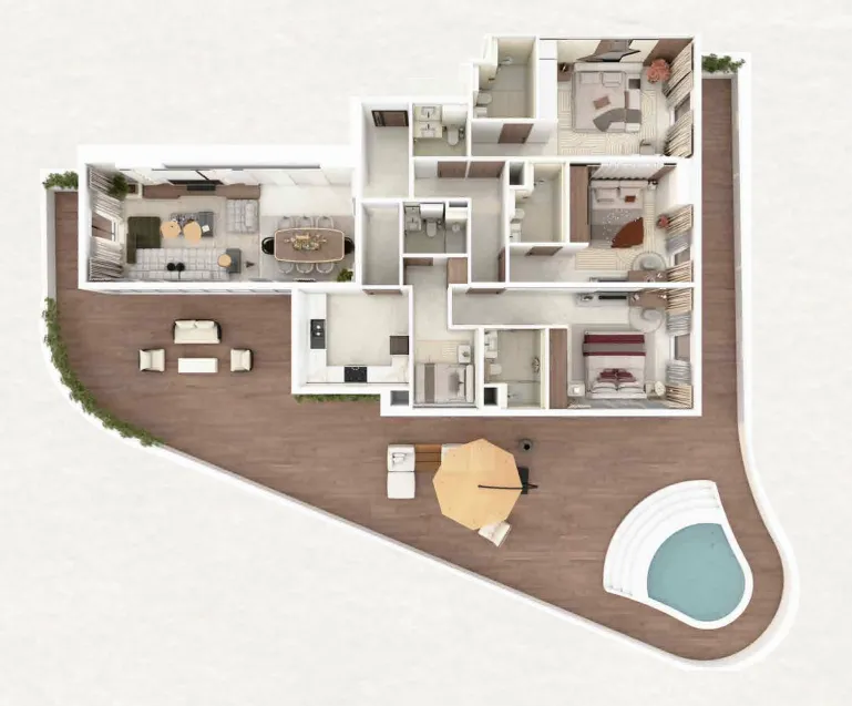 Floor plan — 3.5 BR