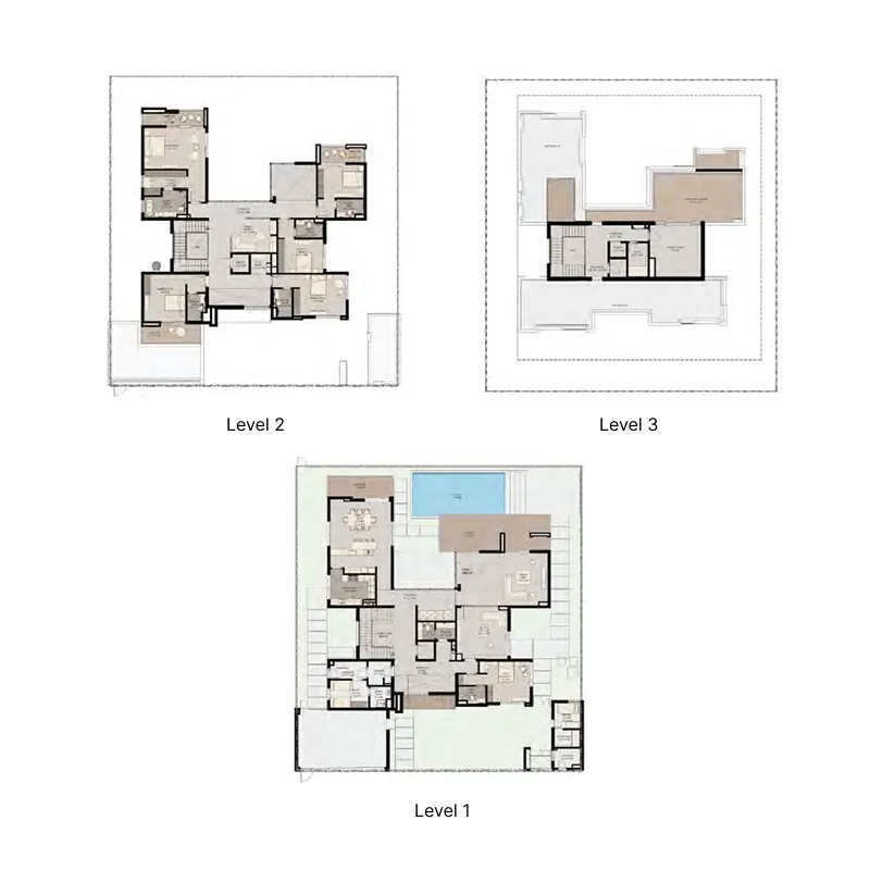 Floor plan — 6 BR