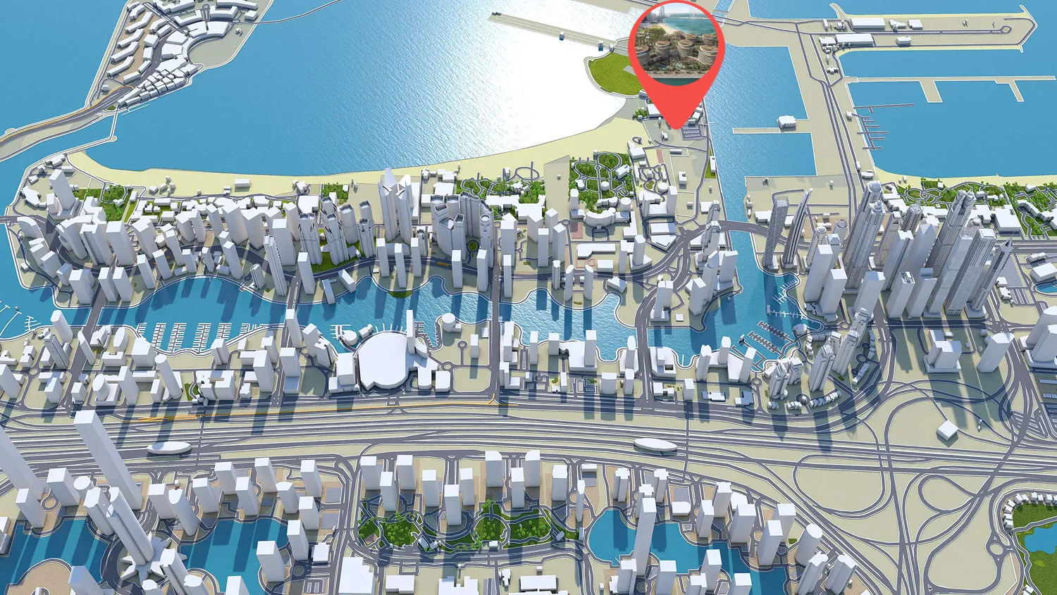 Masterplan — The Residences at The Dubai Beach EDITION