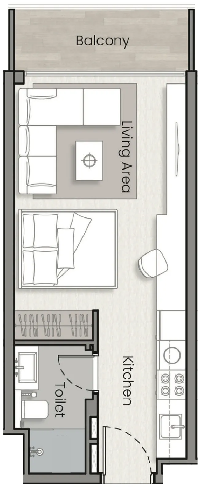 Floor plan — Studio
