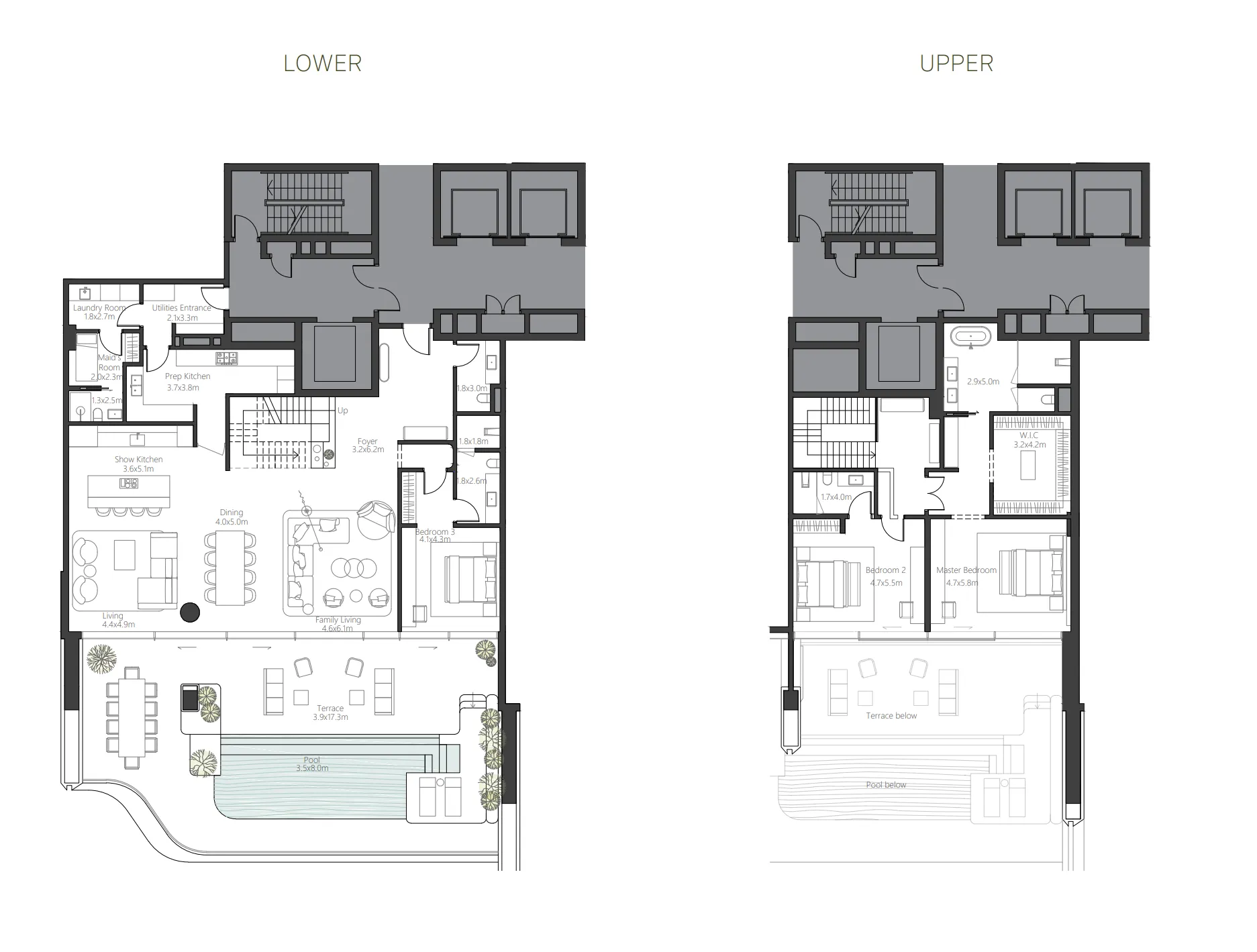 Floor plan — 3 BR