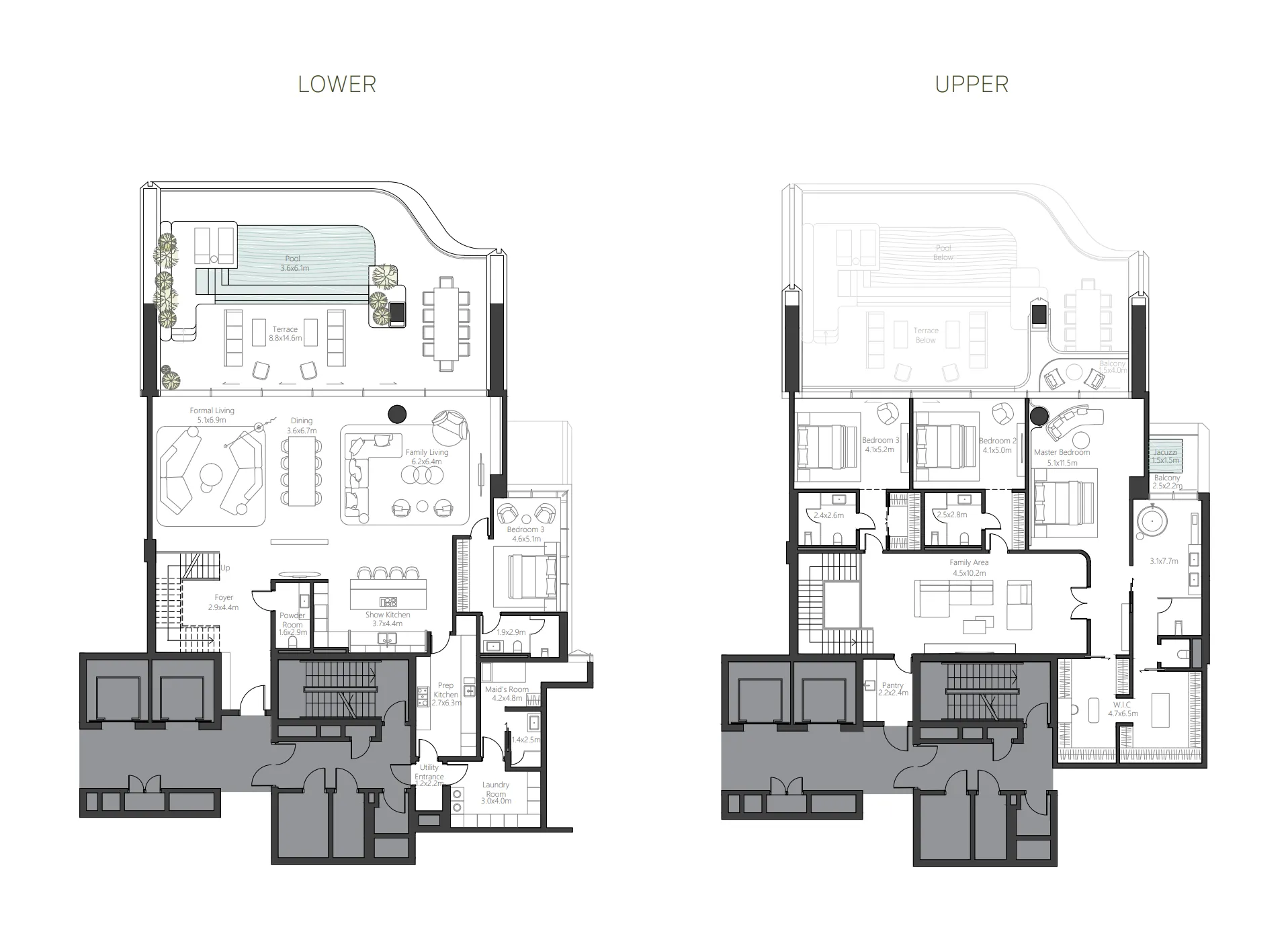 Floor plan — 4 BR