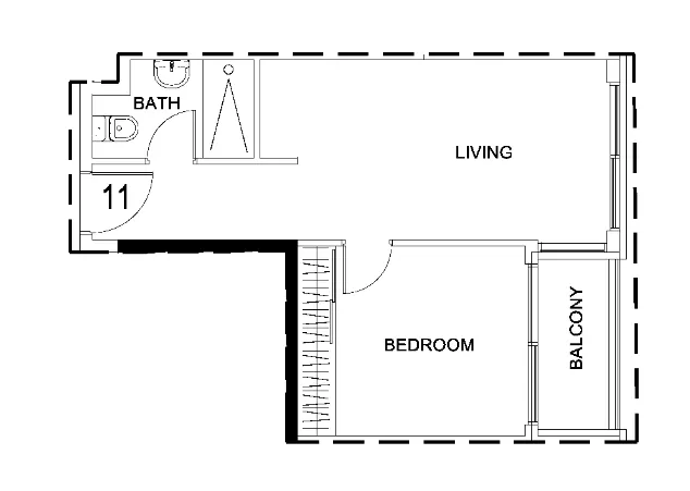Floor plan — Studio
