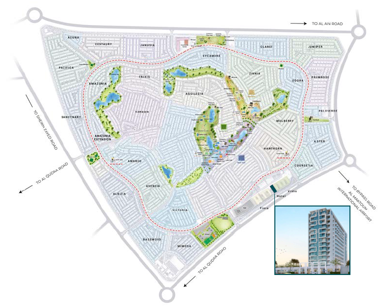 Masterplan — Damac Hills 2 - Hotel Edge by Rotana