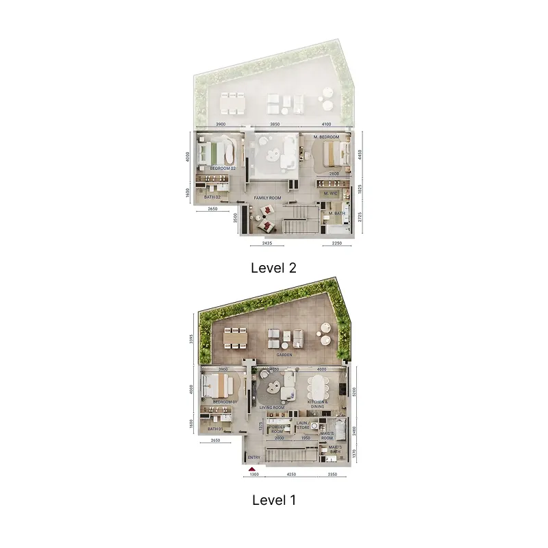 Floor plan — 3 BR