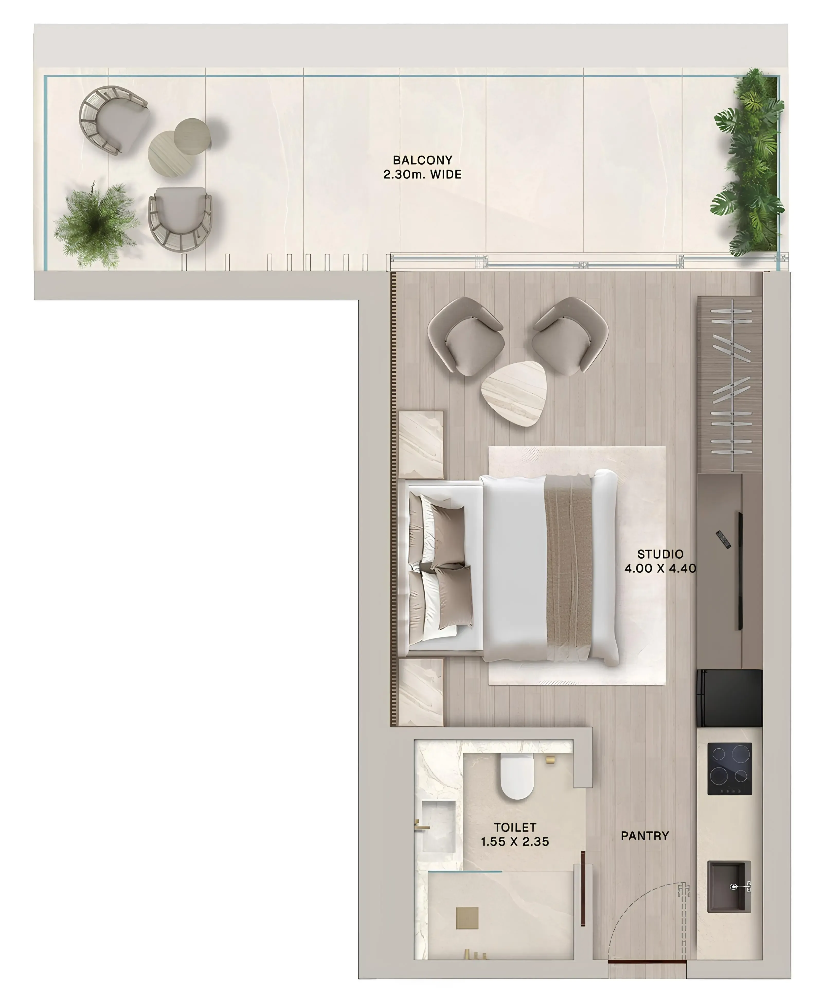 Floor plan — Studio