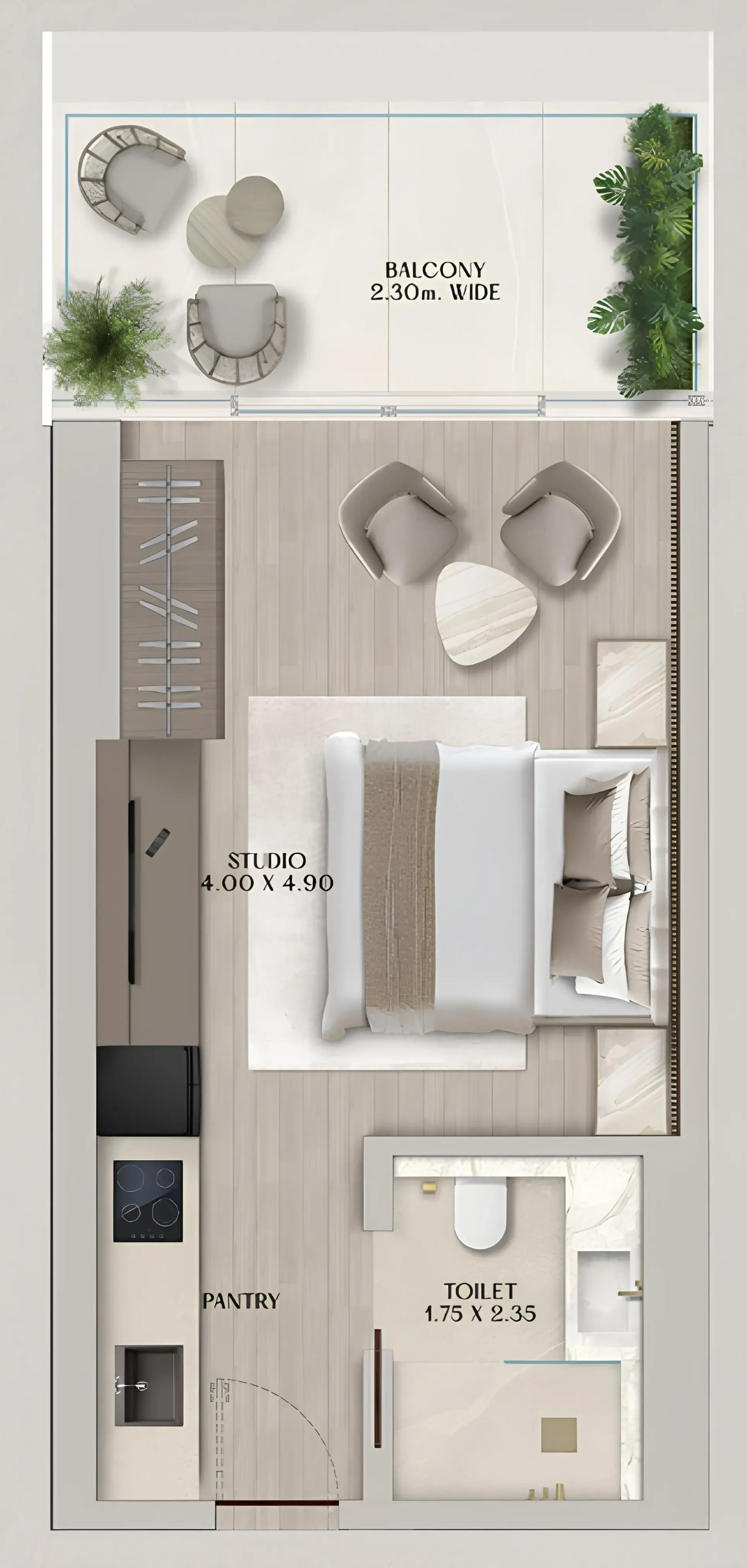 Floor plan — Studio