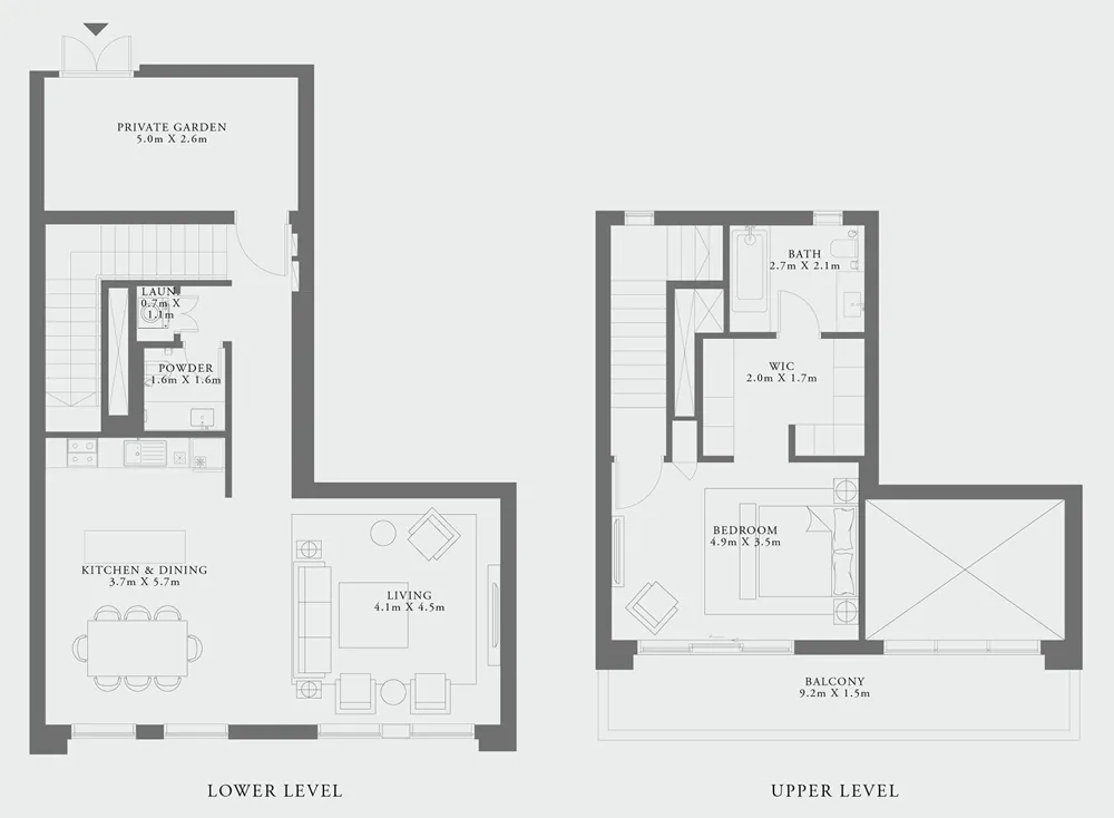 Floor plan — 1 BR