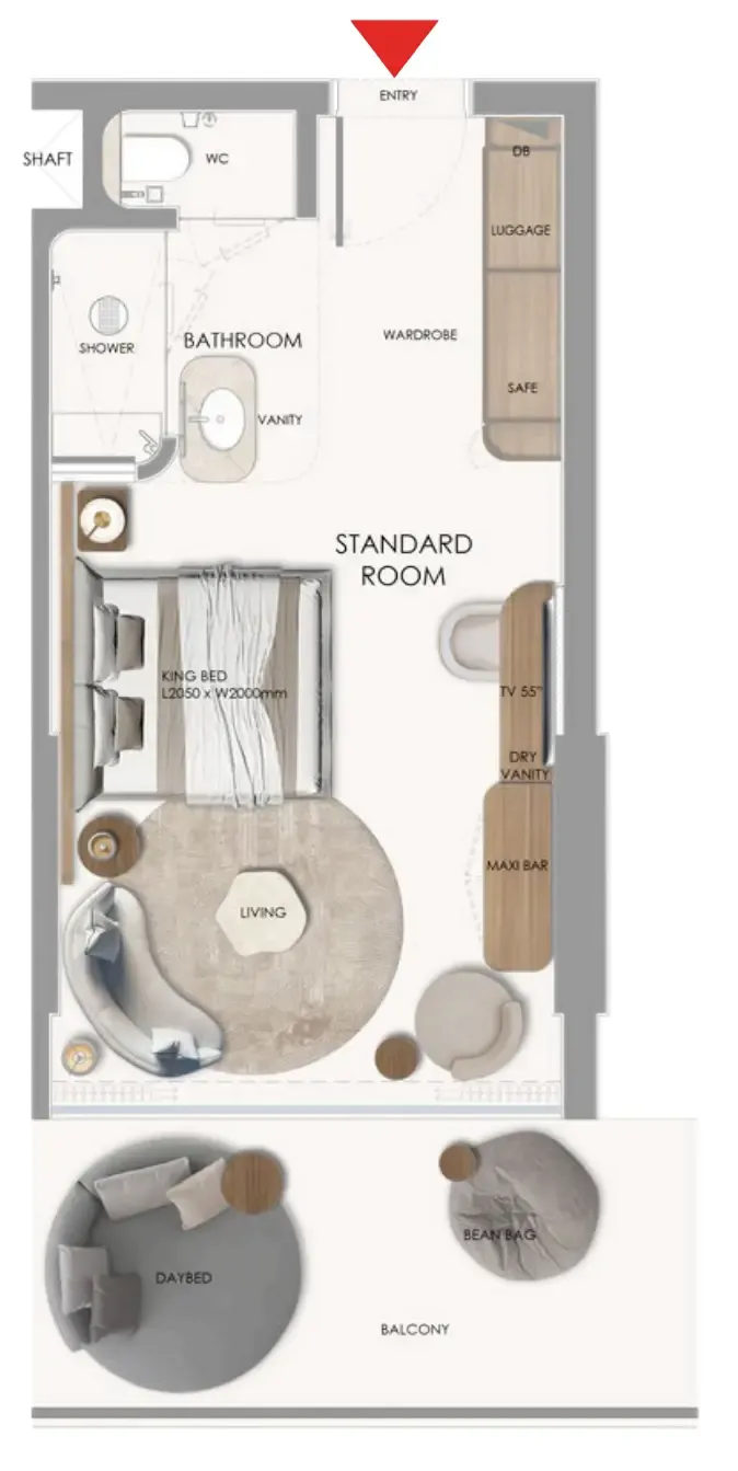 Floor plan — Studio