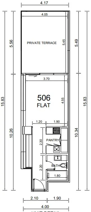Floor plan — Studio
