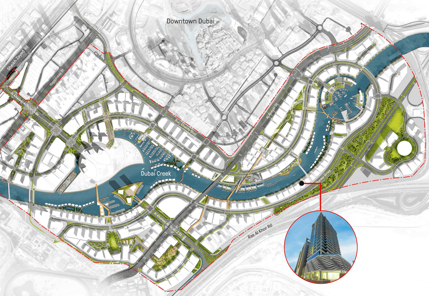 Masterplan — The Waves Business Bay