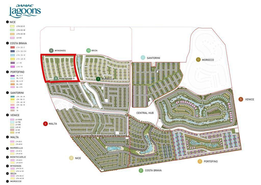 Masterplan — Damac Lagoons Mykonos